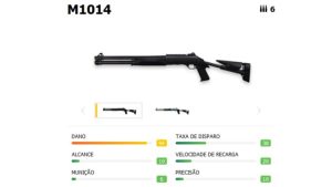 La M1014 es una escopeta que admite seis proyectiles por peine