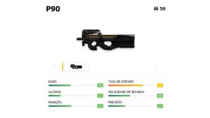 El P90 es un arma rápida que soporta 50 proyectiles por peine