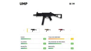 La velocidad de disparo y la velocidad de recarga convierten al UMP en un arma rápida esencial al comienzo del partido.